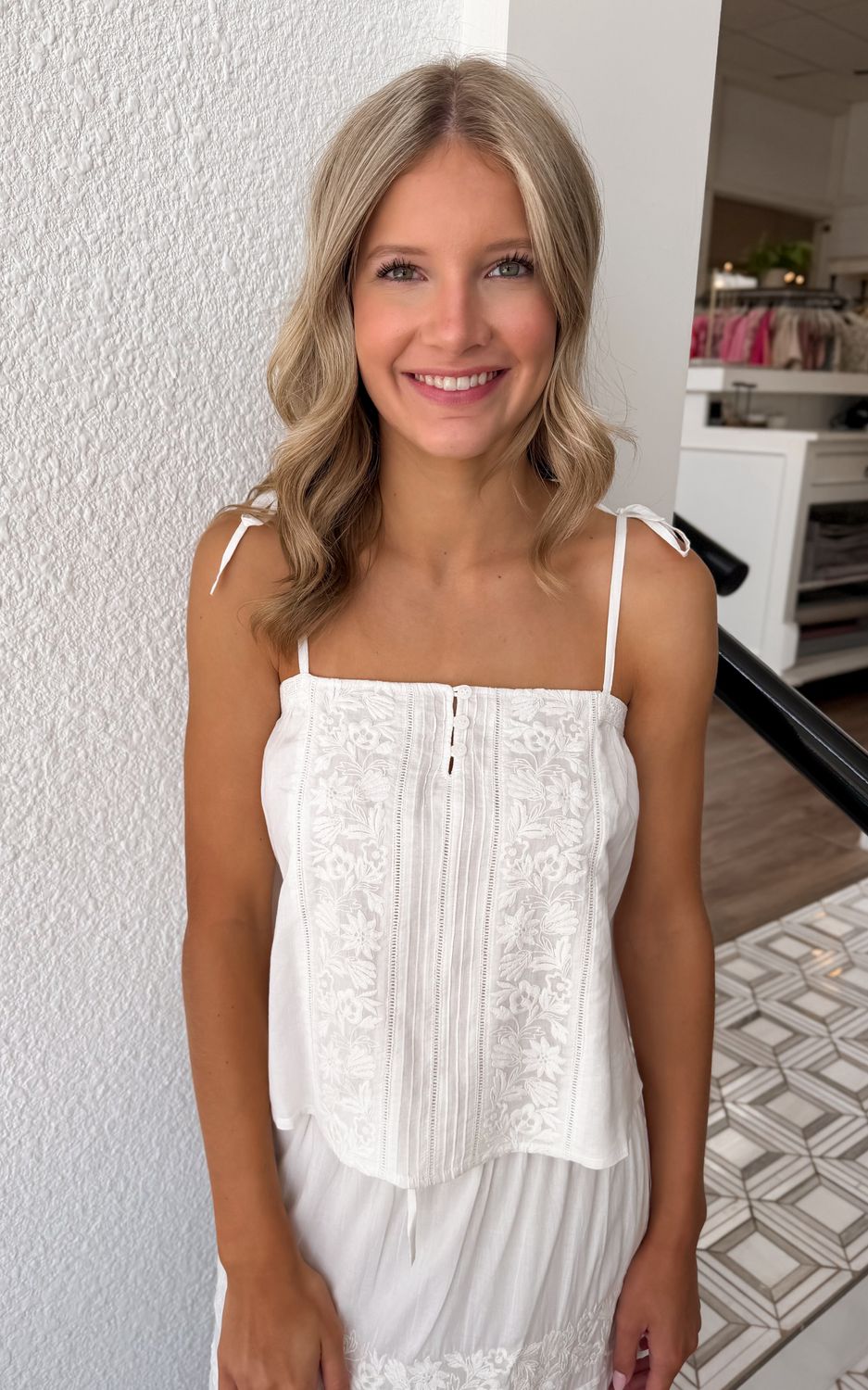 White Pearl Pecan Top