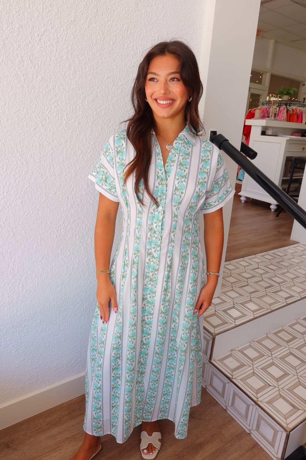 Palm Grove Midi Dress