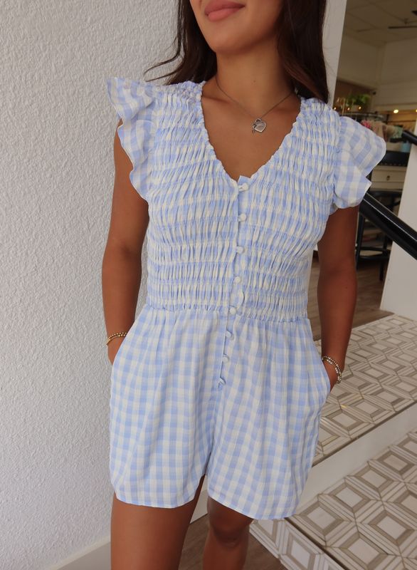 Starlet Gingham Romper