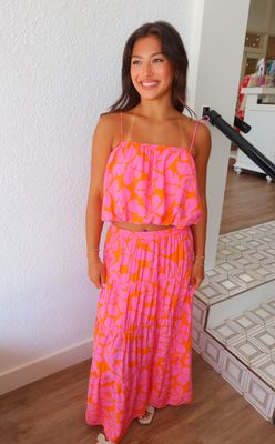Jolie Floral Skirt Set