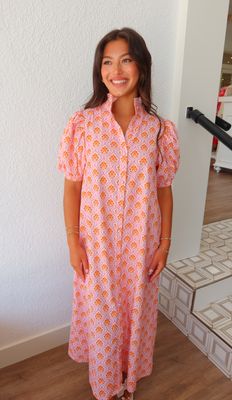 Clementine Tile Maxi Dress