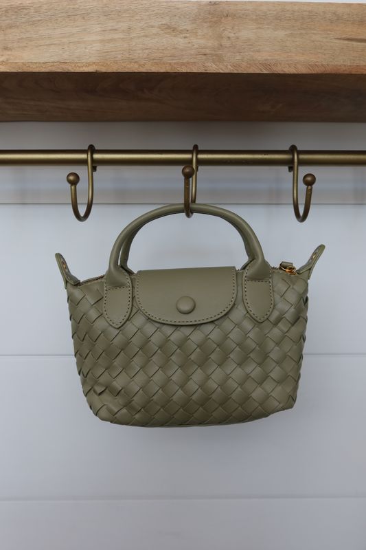 Sage Everyday Mini Woven Bag