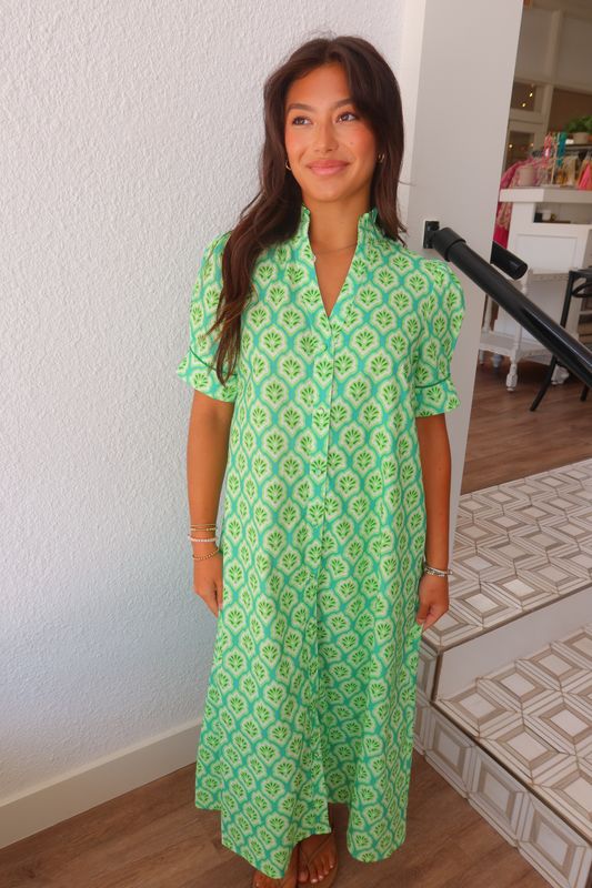 Key Lime Print Maxi