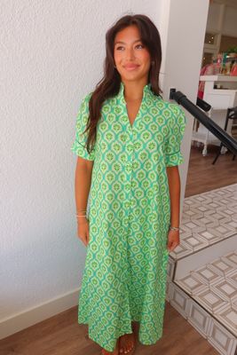 Key Lime Print Maxi