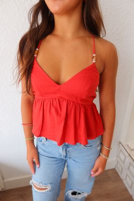 Brick Red Didi Halter Top
