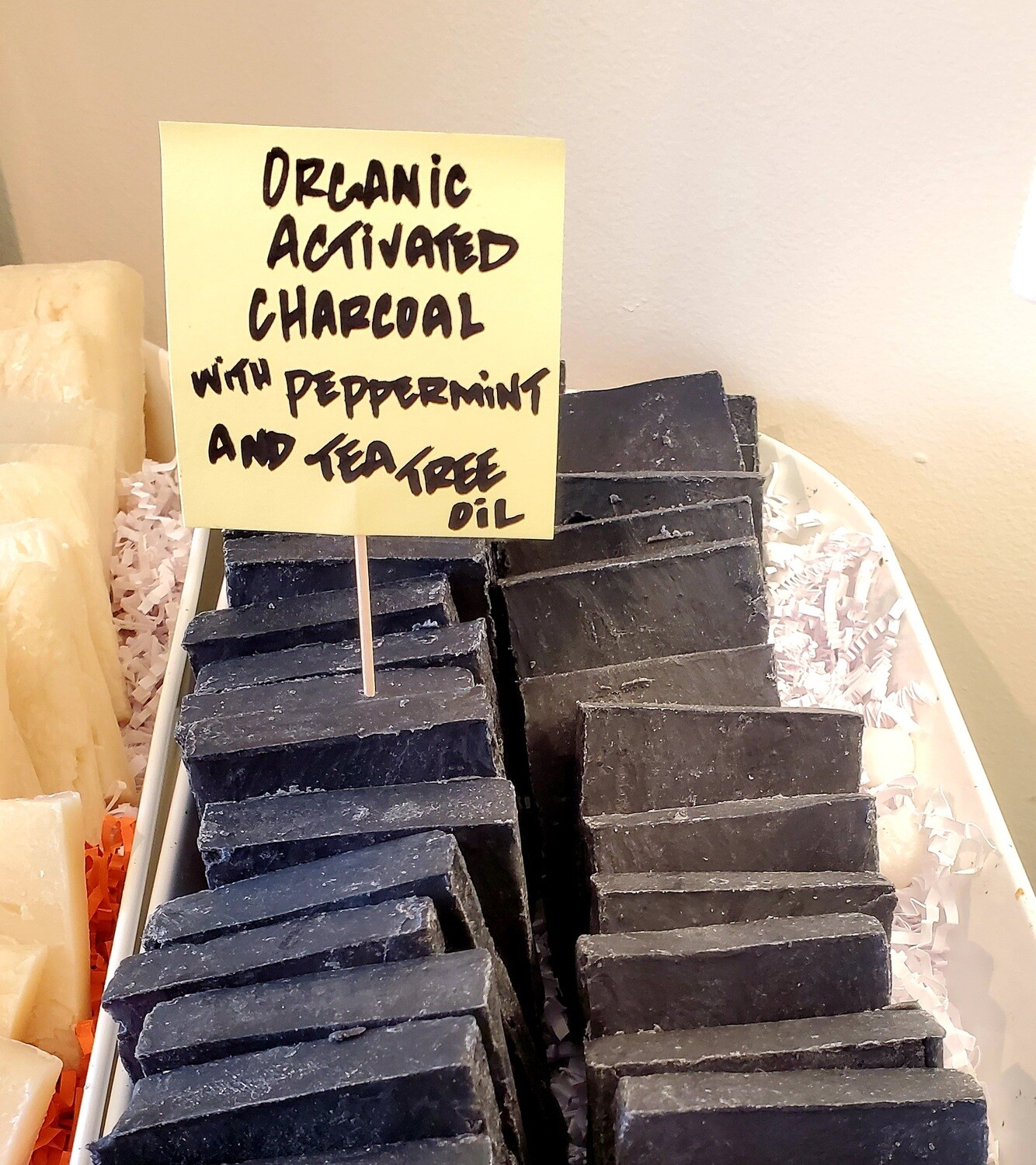 Activated Charcoal Soap with Peppermint and Tea Tree