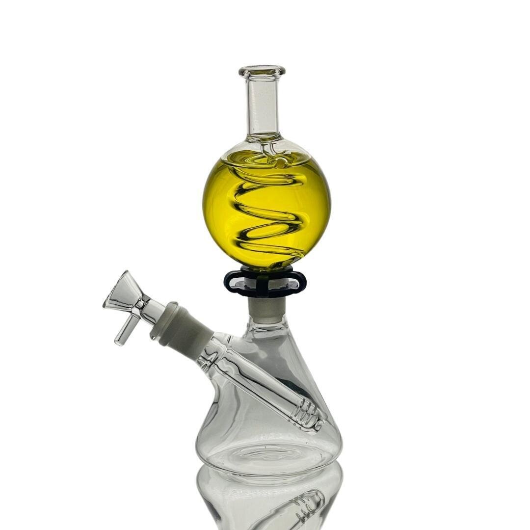 9.5&quot; Glycerin Beaker Detachable Top with 18mm clip