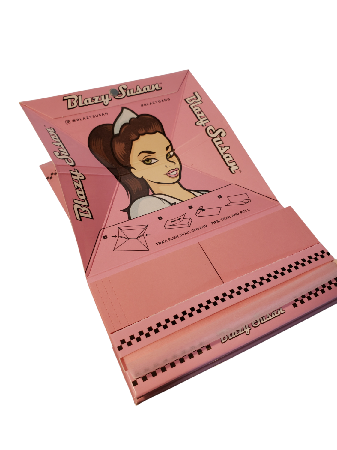 Blazy Susan King Size Slim W/ Tips Pink or Blue