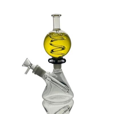 9.5&quot; Glycerin Beaker Detachable Top with 18mm clip