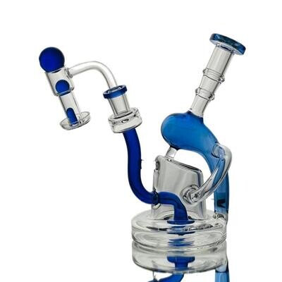 8" Fuel Tank Recycler W/ Shower Head Blue Color