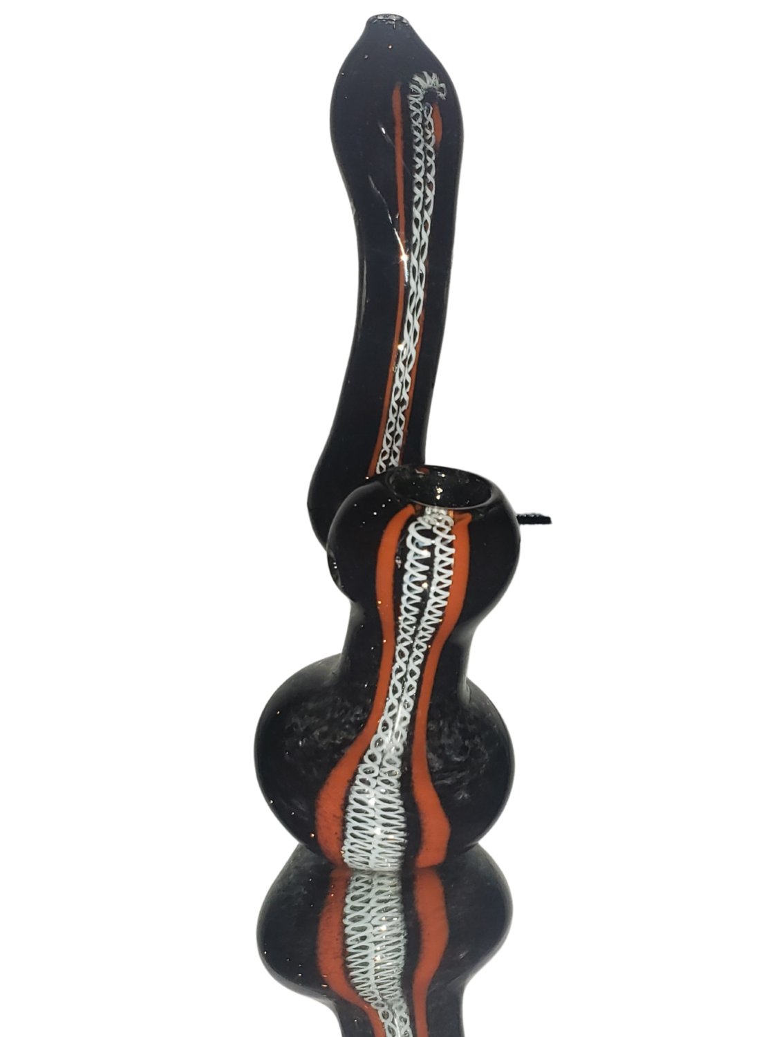 7&quot; FUMED BUBBLER w/ COLORED ROPES