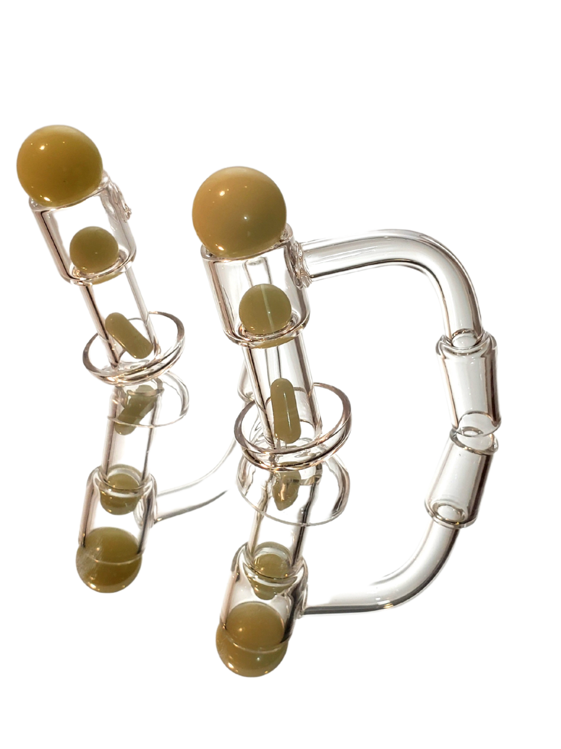 14mm SLURPER WITH MARBLES-GITD GLOW IN THE DARK