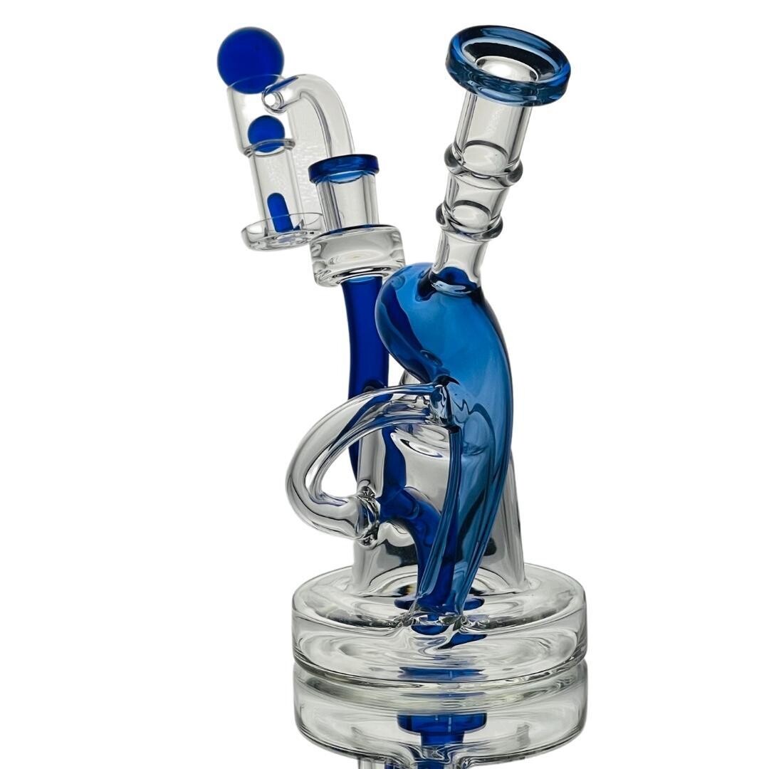 8" Fuel Tank Recycler W/ Shower Head Blue Color