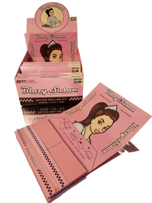 Blazy Susan King Size Slim W/ Tips Pink or Blue