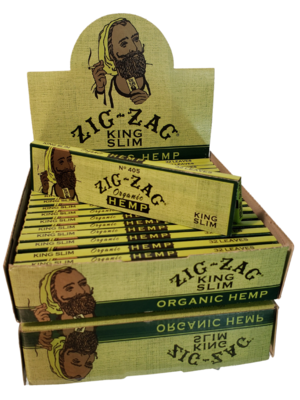 Zig Zag Organic Hemp King Slim Green