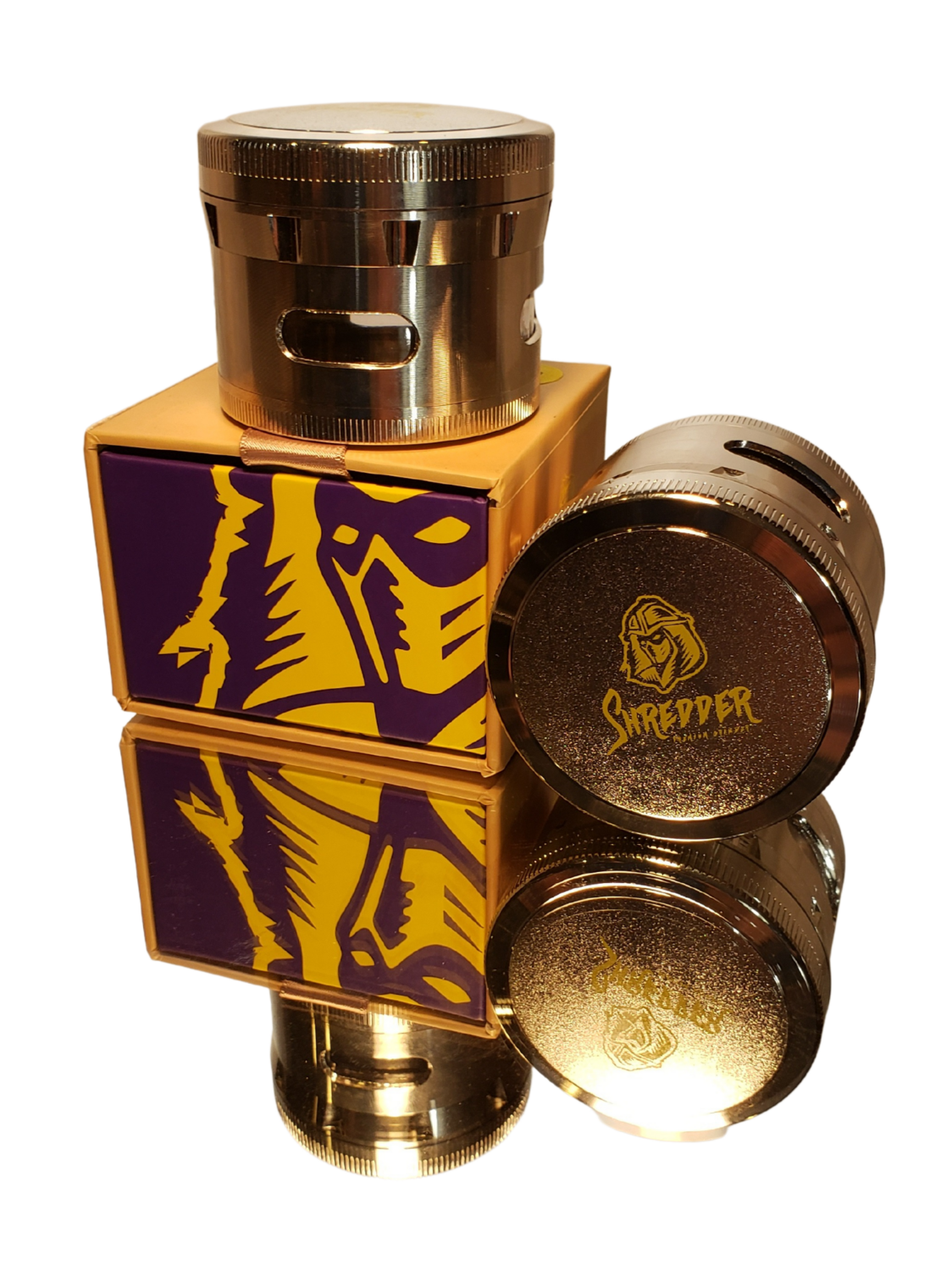 SHREDDER | 63mm 4-PART SY GRIP WINDOW GRINDER - SILVER (151KC)