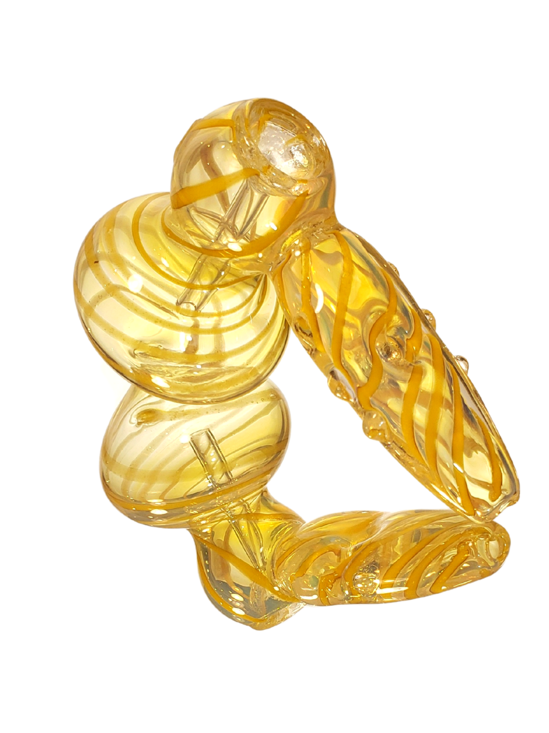 5&quot; Hammer Bubbler Donut Handle Art