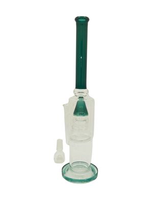 15" Inline Fountain Chandelier Smoke or Green