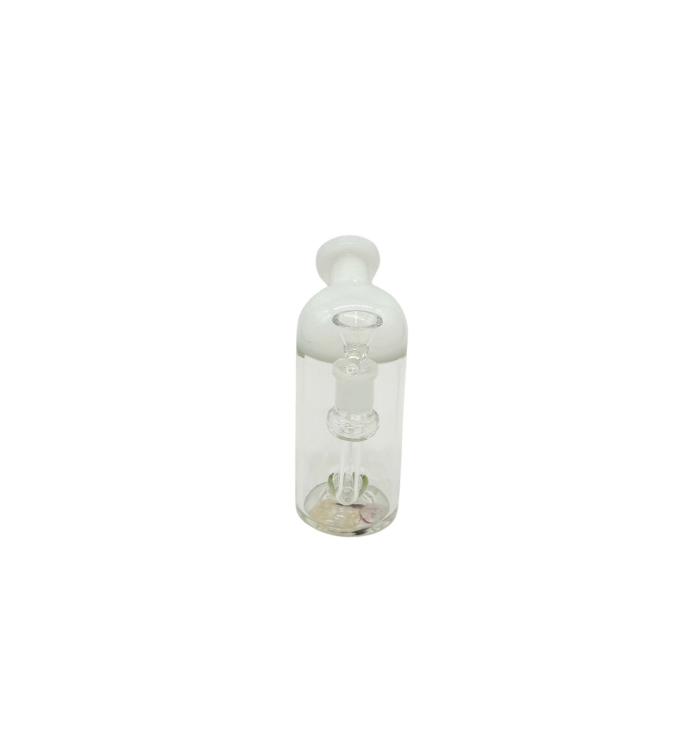 7" White Accented "420" Inline Perc