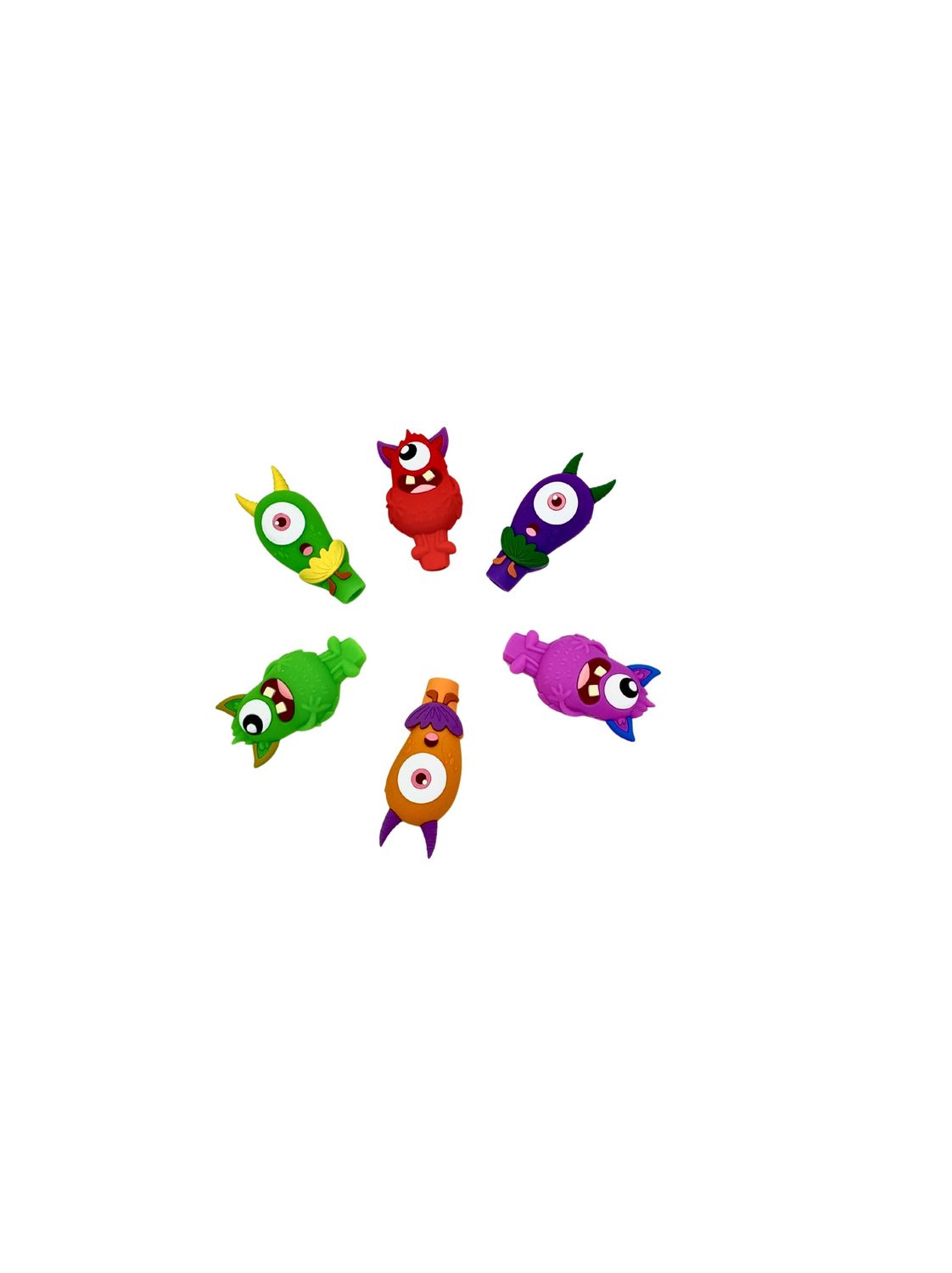 3" Silicone Figurine Hand Pipe Assorted Colors