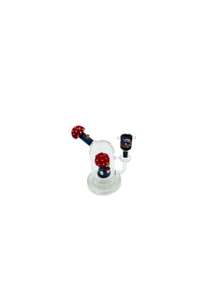 4" Mushroom Sprouts Water Pipe W/ Angled Mouth 4" Mushroom Sprouts Water Pipe W/ Angled Mouth