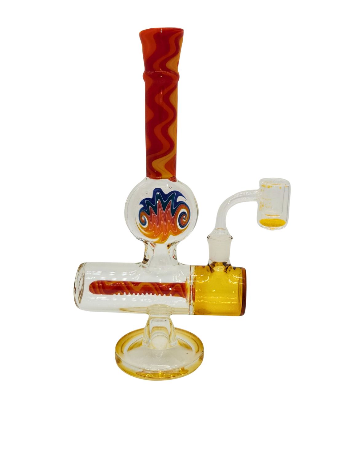 Wig Wag Stem &amp; Pill Perc Water Pipe