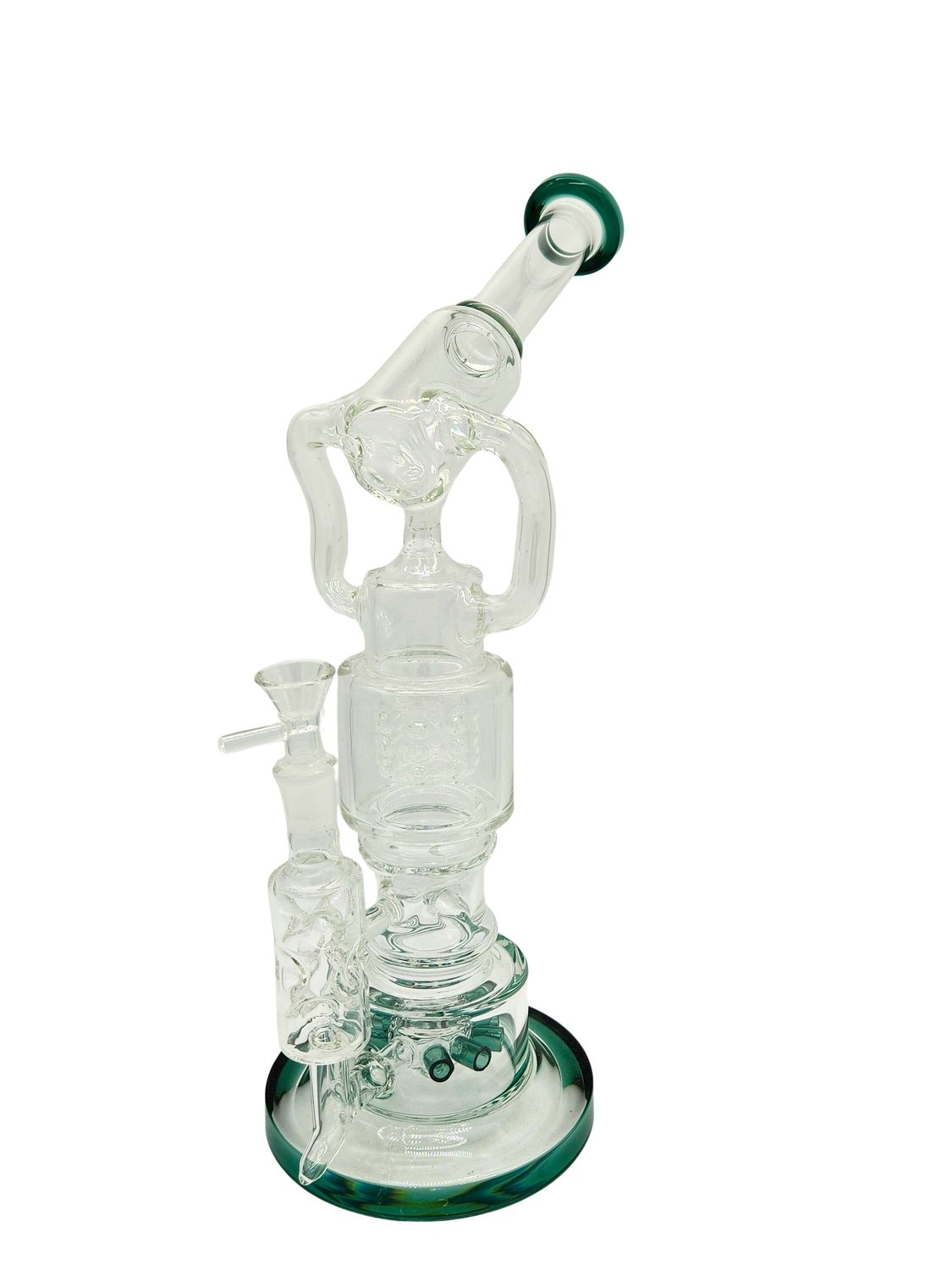 14" Dual Chamber Rig W\ Bent Neck