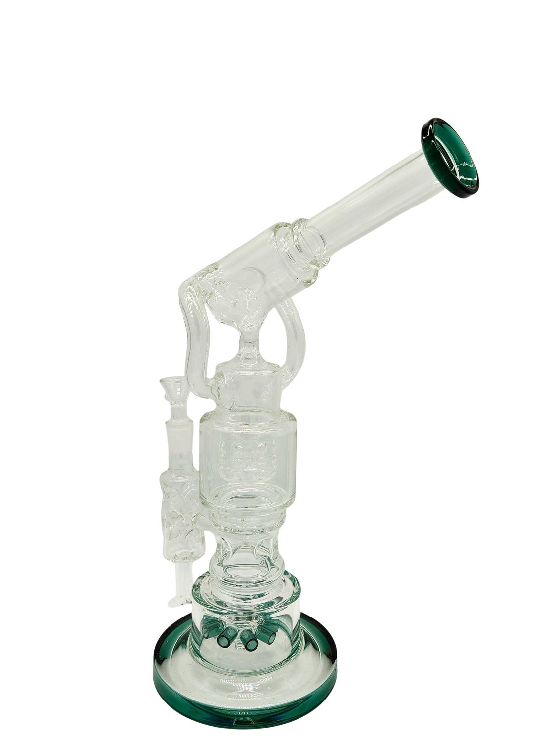14" Dual Chamber Rig W\ Bent Neck