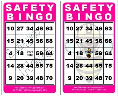 Color 2x3 SAFETY BINGO Cards (Pack of 100)