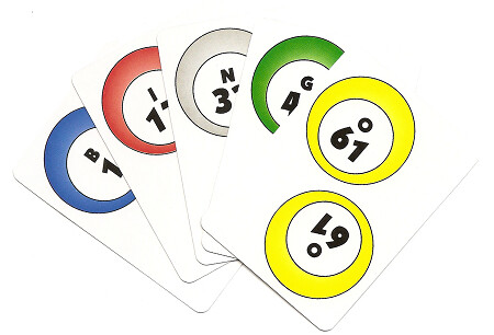 Deck of Numbered Cards 1-75 - BINGO only