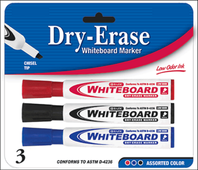 Dry Erase Markers (Set of 3)