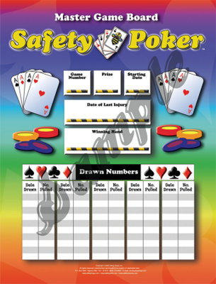 Safety Poker Master Game Board (See sizes)