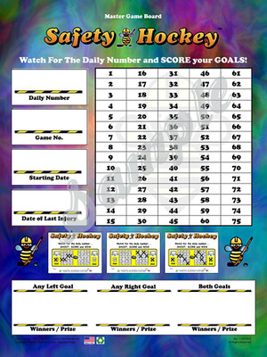 Safety Hockey Master Game Board (See sizes)