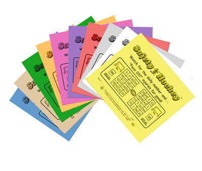 BW 3x4 SAFETY HOCKEY Cards (Pack of 250)