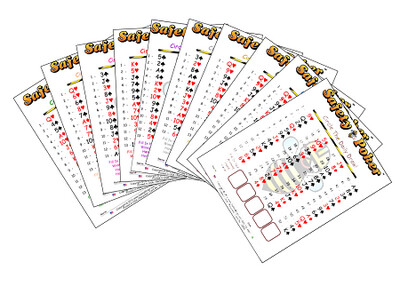 Color 4x5 SAFETY POKER Cards (Pack of 100)
