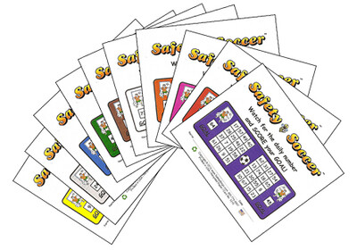 Color 3x4 SAFETY SOCCER Cards (Pack of 100)