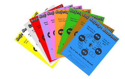 BW 3x4 SAFETY BASEBALL Cards (Pack of 250)