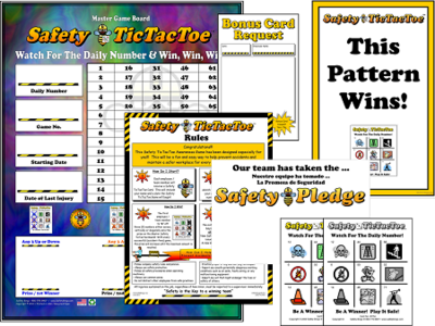 Safety TicTacToe Program with Admin Materials