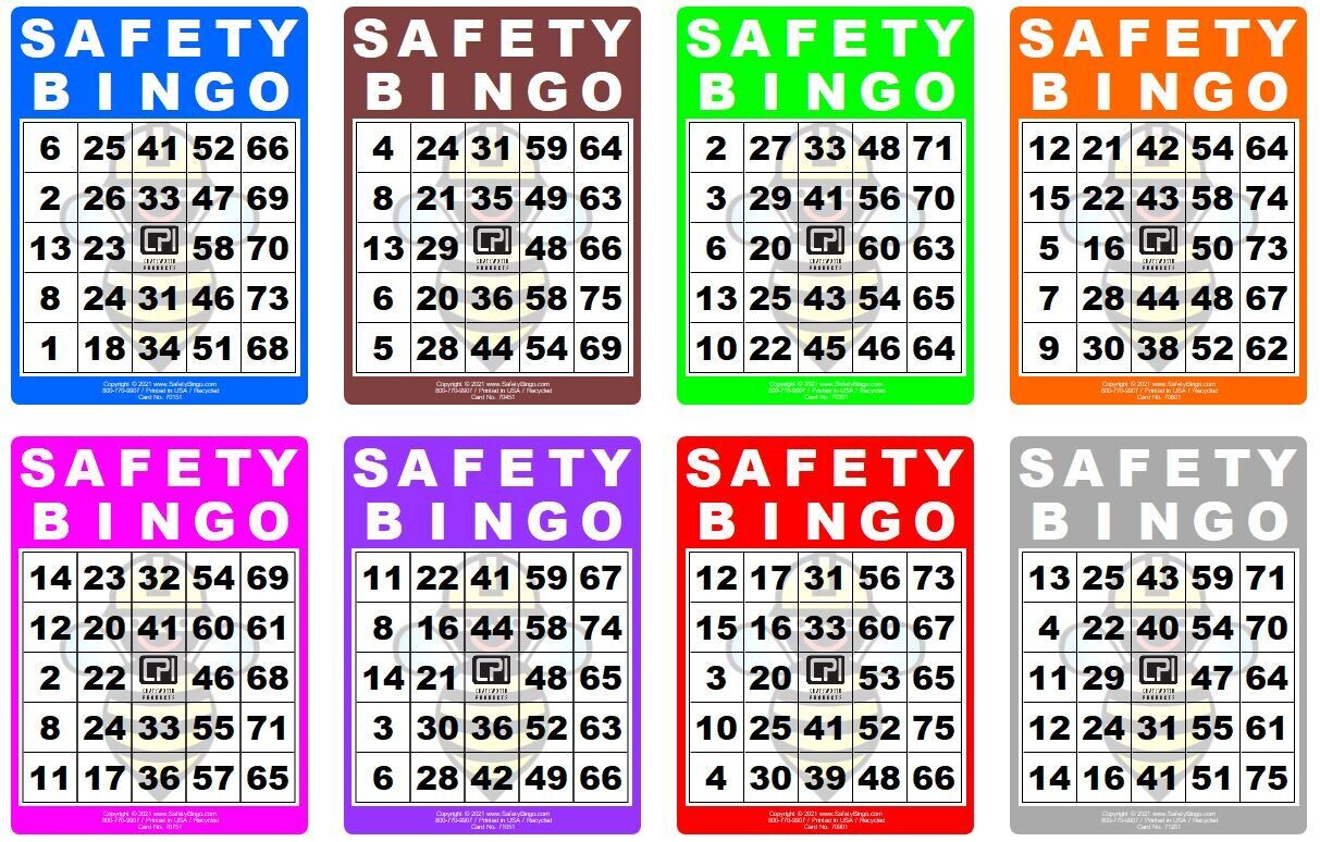 Color 4x5 Chatsworth Bingo Cards with imprint (Pack of 100)