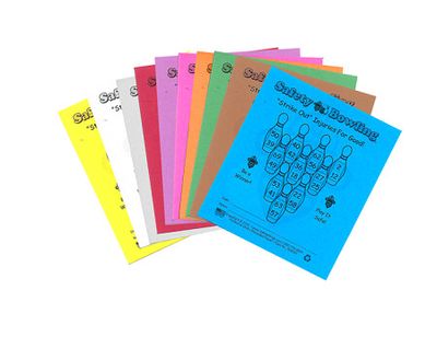 BW 2x3 SAFETY BOWLING Cards (Pack of 250) BW 2x3 SAFETY BOWLING Cards (Pack of 250)