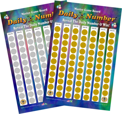 Daily Number Scratch Off Board (5 Per Pack)