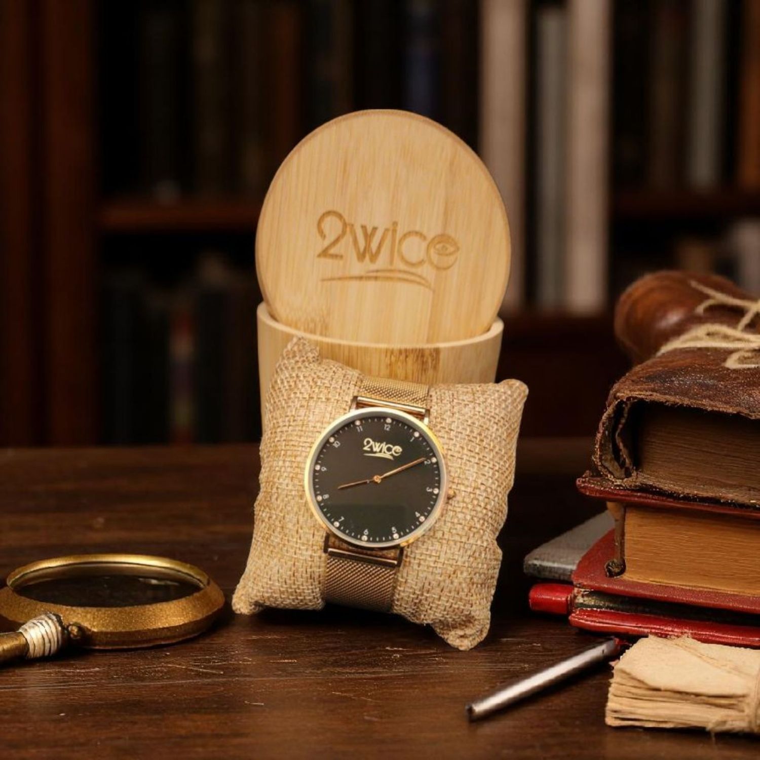Gold Mesh Watch