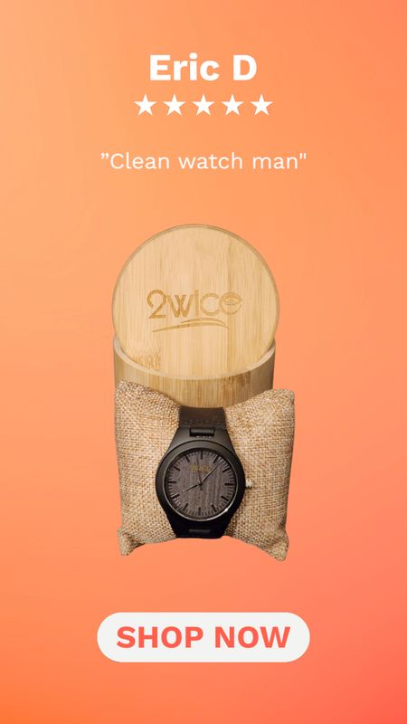 Ebony Wood Watch
