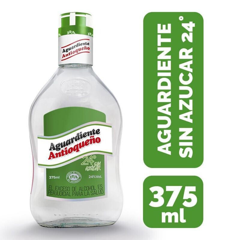 Aguardiente antioqueño verde 375ml