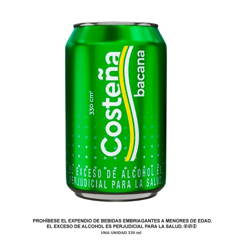 Cerveza costeña bacana lata x 24