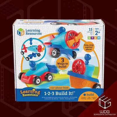 1-2-3 Build it! Car, Boat, Plane