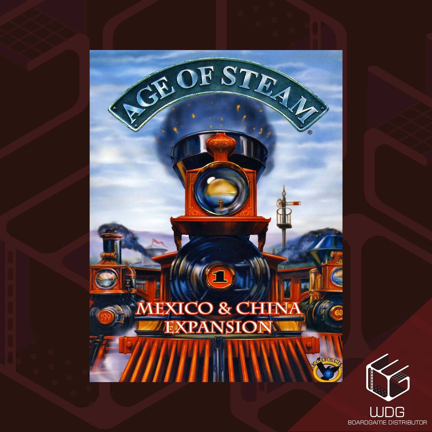 Age of Steam China &amp; Mexico Map Only