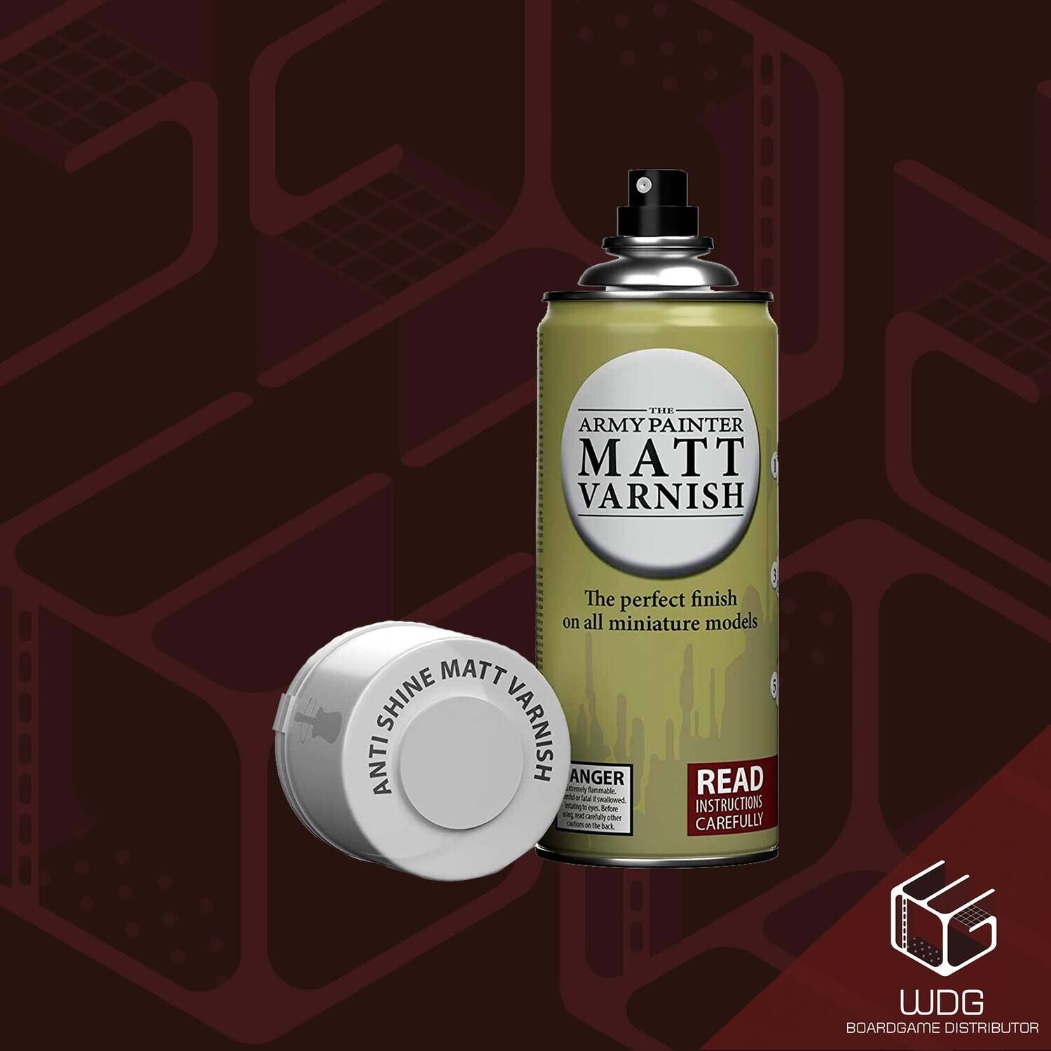 Army Painter: Base Primer Anti-Shine, Matt Varnish