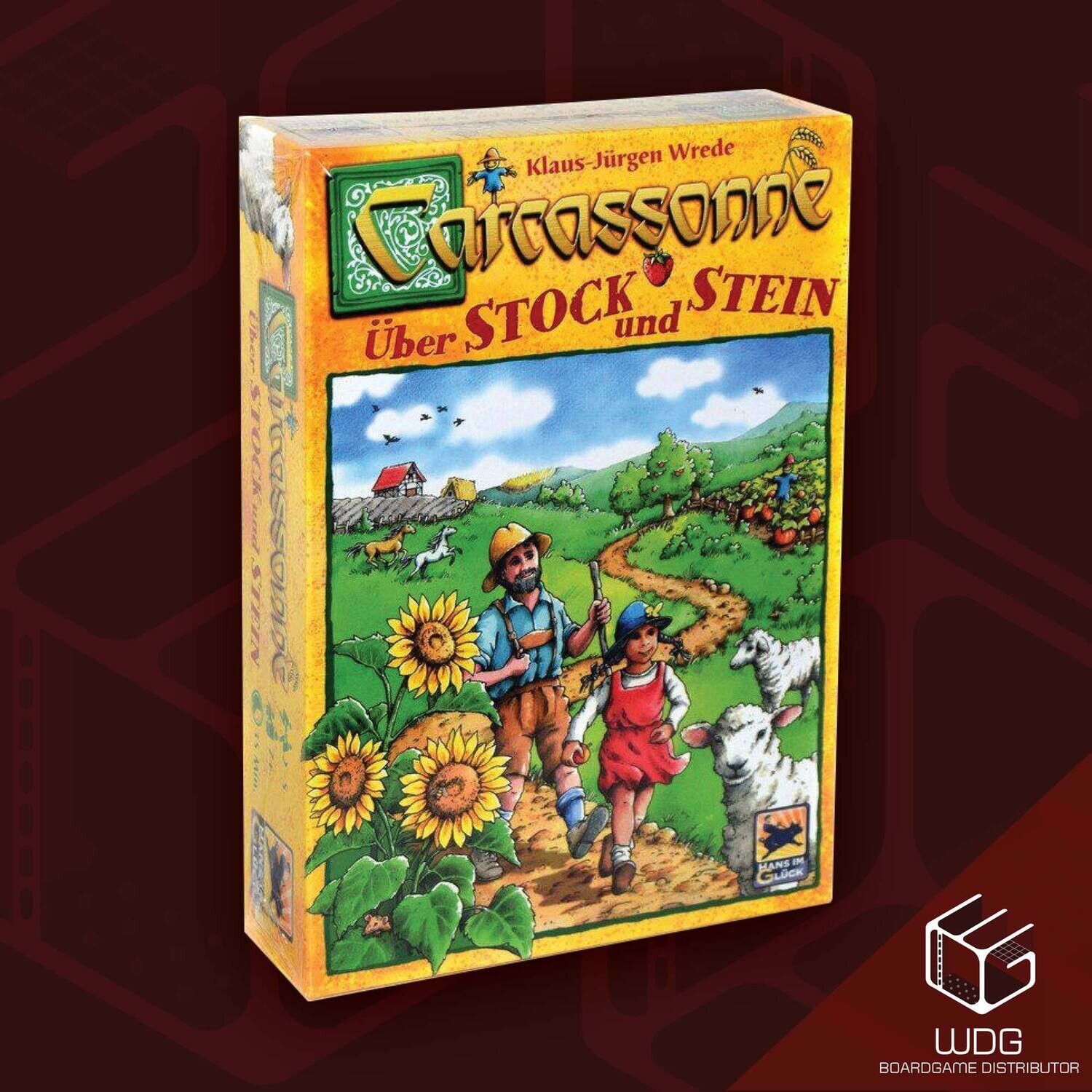 Carcassonne Uber Stock und Stein (Over hill and dale)