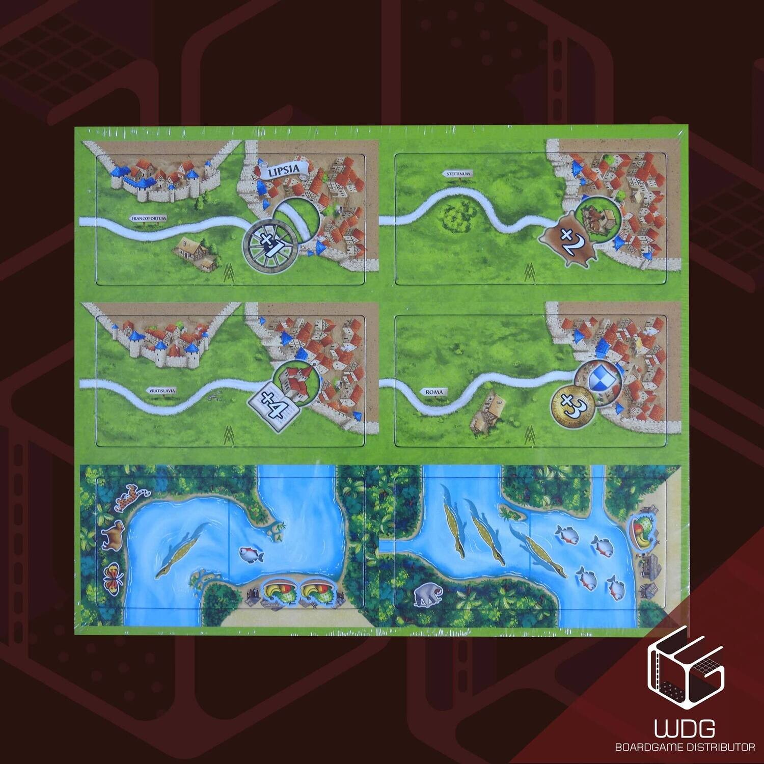 Carcassonne: Promo - Die Mâ€°rkte zu Leipzig + Mini-Erw. CC Amazonas (Mini-EXP)